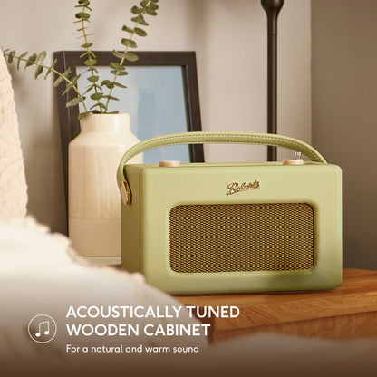Roberts RD70L 1950s Style Clock Radio - Leaf