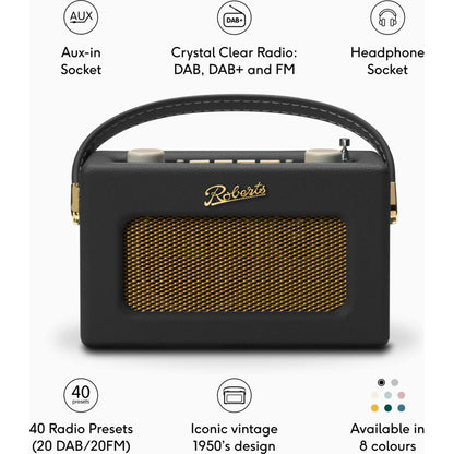 Roberts Revival Uno BT DAB/DAB+/FM Radio - Black