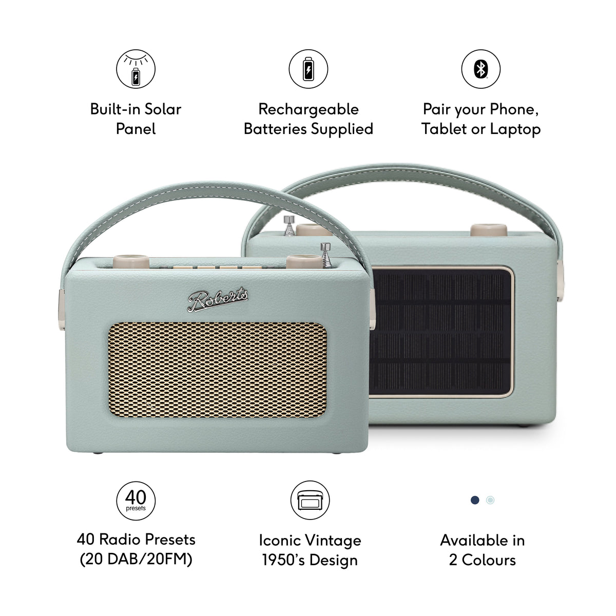 Roberts Revival Uno Solar - Duck egg
