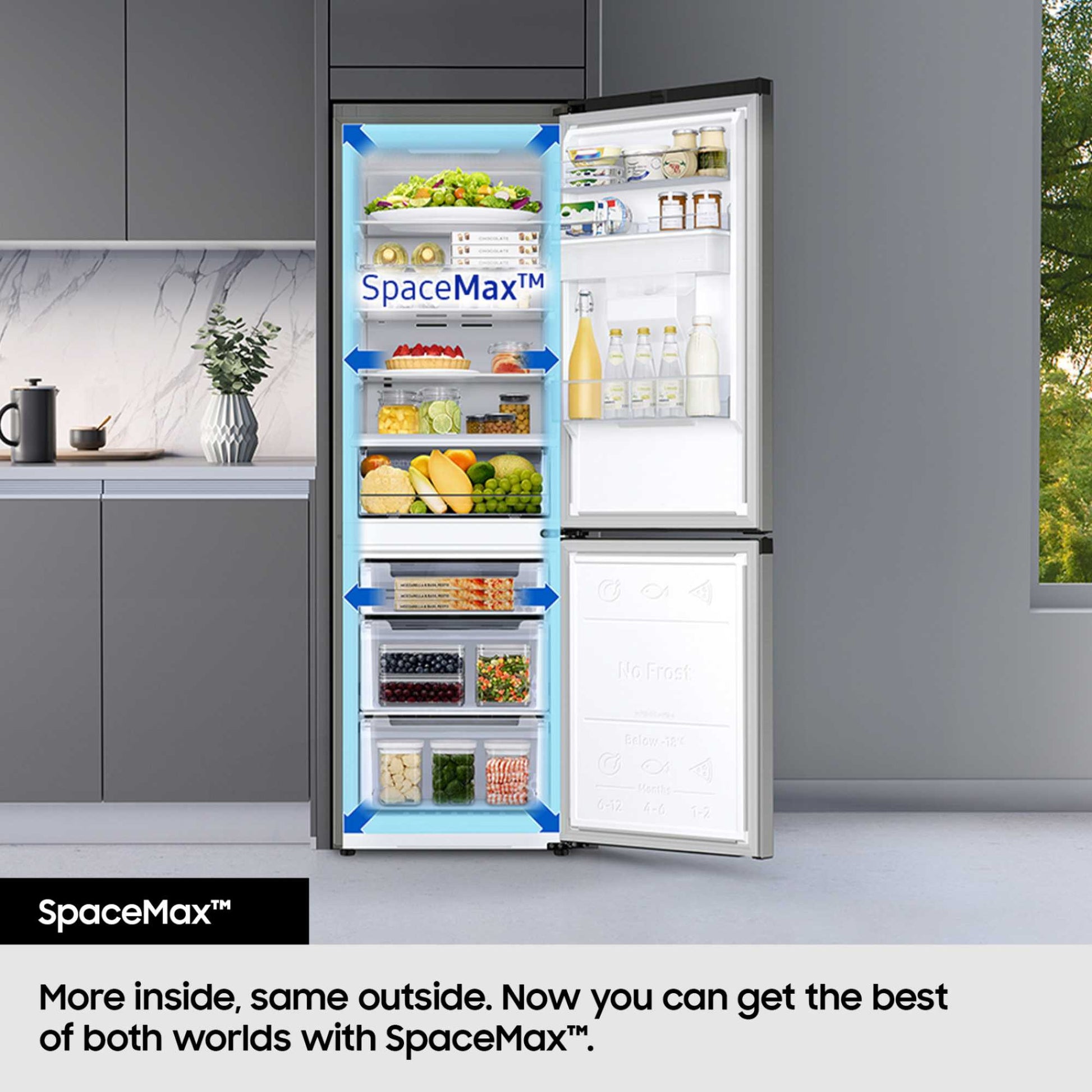 Samsung Series 6 SpaceMax 70/30 Total No Frost Fridge Freezer - BRB70F26DES0EU