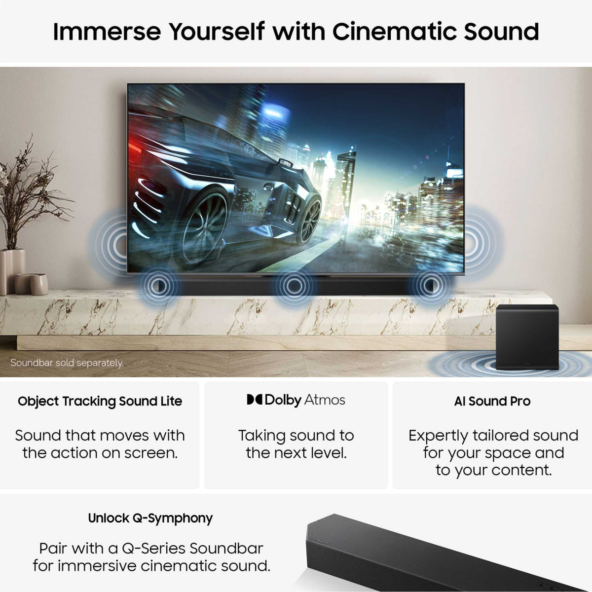 Samsung QN80H 100" 4K Ultra HD Neo QLED Smart TV - QE100QN80H