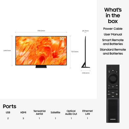 Samsung QN73H 50" 4K Ultra HD Neo QLED Smart TV - QE50QN73H