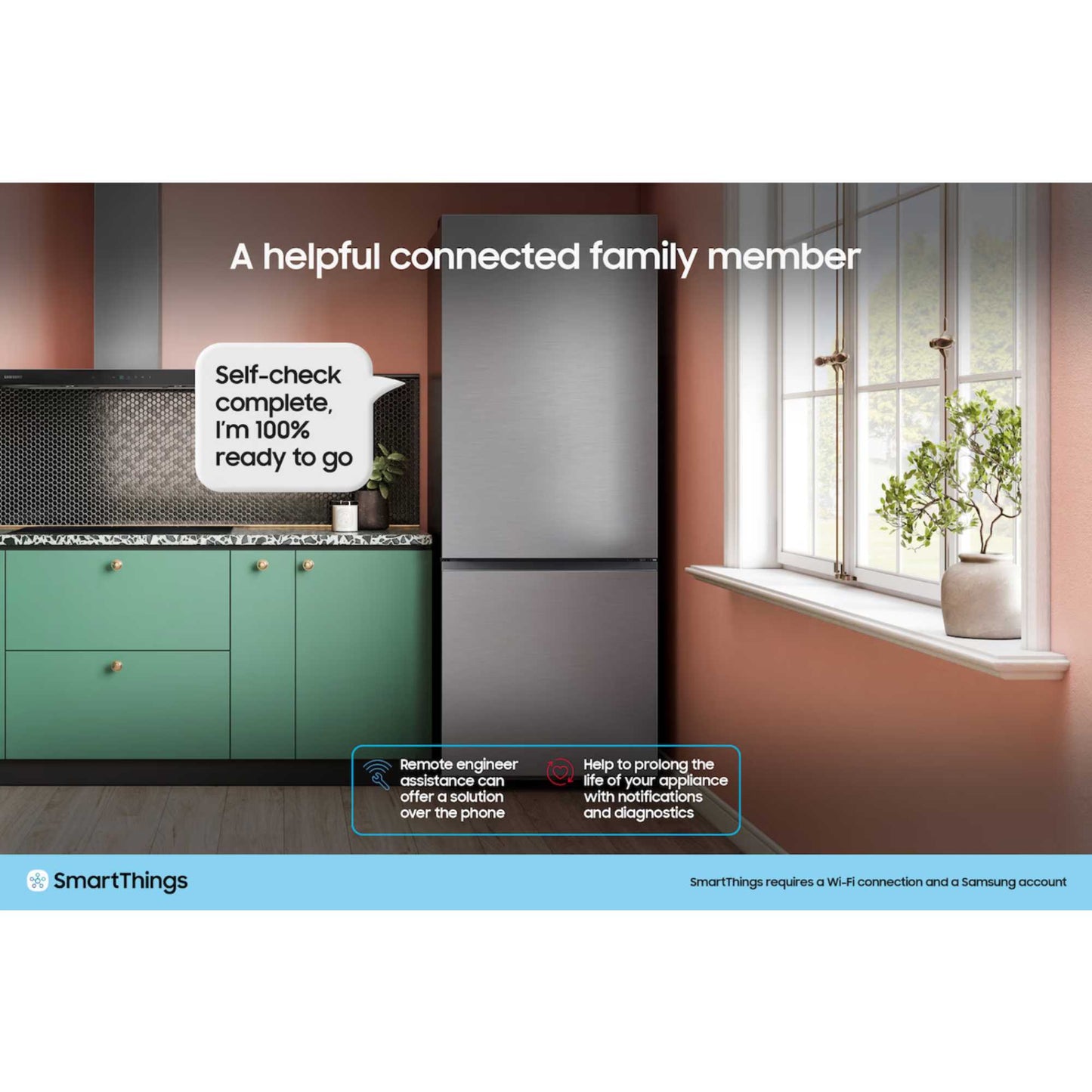 Samsung Series 7 SpaceMax Fridge Freezer 60/40 Total No Frost - Silver - RB34C632ESA/EU