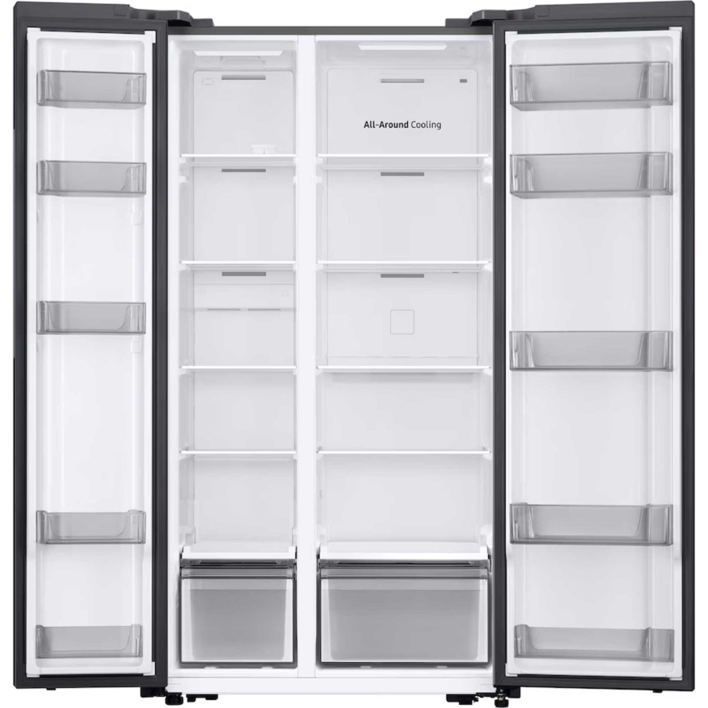 Samsung Bespoke Series 6 American Style Fridge Freezer 60/40 Total No Frost - Gentle Silver Matt - RS57DG400EM9EU