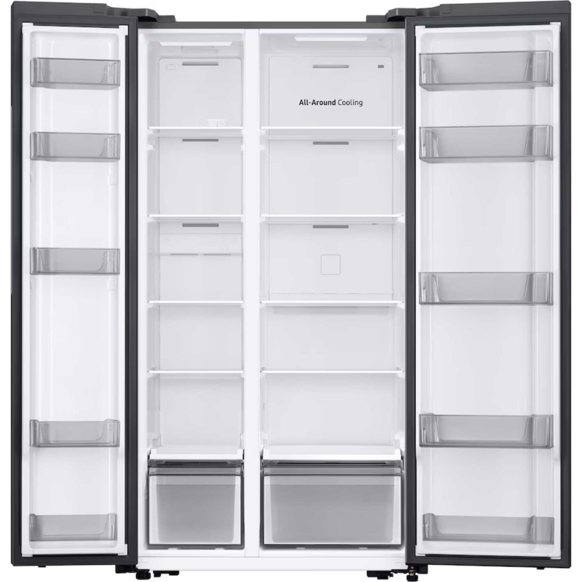 Samsung Bespoke Series 6 American Style Fridge Freezer 60/40 Total No Frost - Gentle Silver Matt - RS57DG400EM9EU