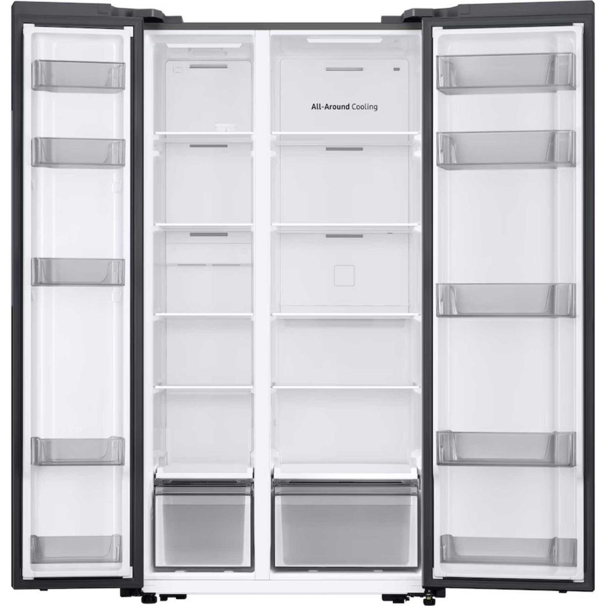 Samsung Bespoke Series 6 American Style Fridge Freezer 60/40 Total No Frost - Gentle Silver Matt - RS57DG400EM9EU