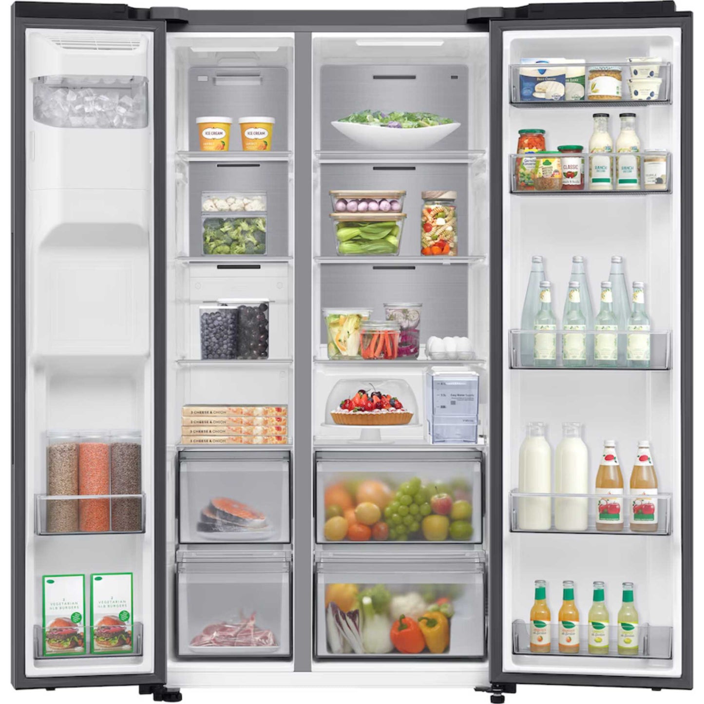 Samsung Series 6 American Style Fridge Freezer 60/40 No Frost - Silver - RS70F65KETEU