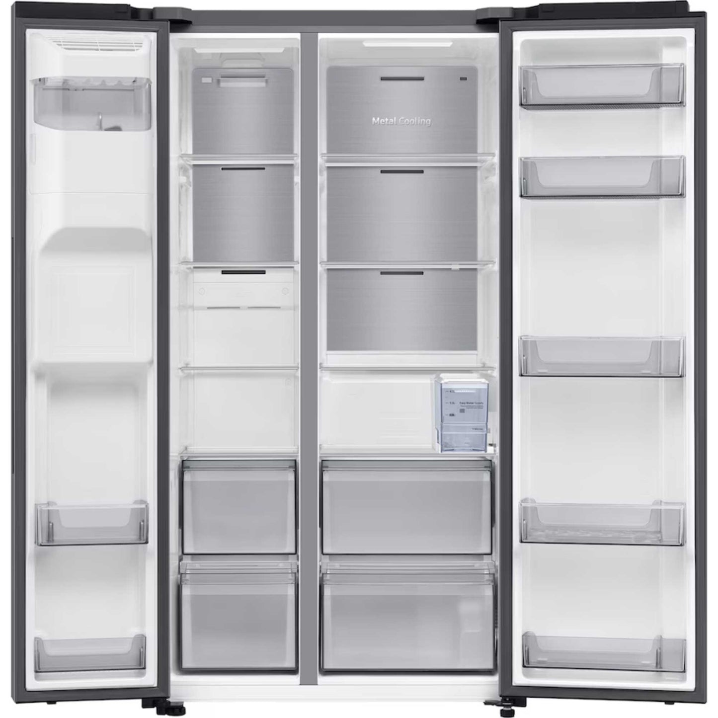 Samsung Series 6 American Style Fridge Freezer 60/40 No Frost - Silver - RS70F65KETEU