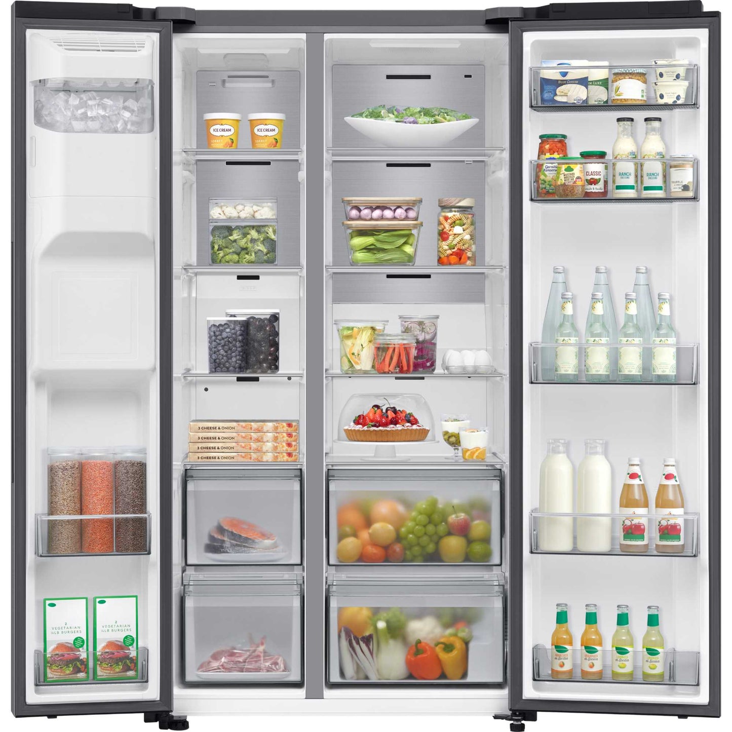 Samsung Series 7 SpaceMax American Fridge Freezer - Silver - RS70F66KCTEU