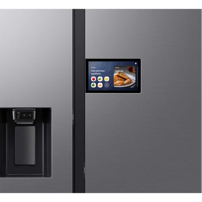 Samsung Family Hub 9" American Style Fridge Freezer 60/40 Total No Frost - Silver - RS90F64EETEU