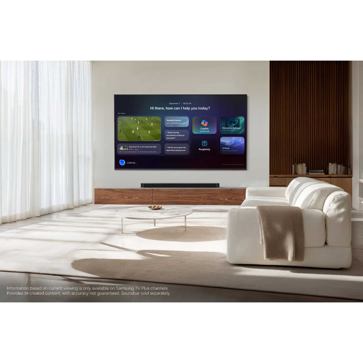 Samsung M70H 55" 4K Ultra HD Mini LED HDR Vision AI Smart TV - UE55M70H