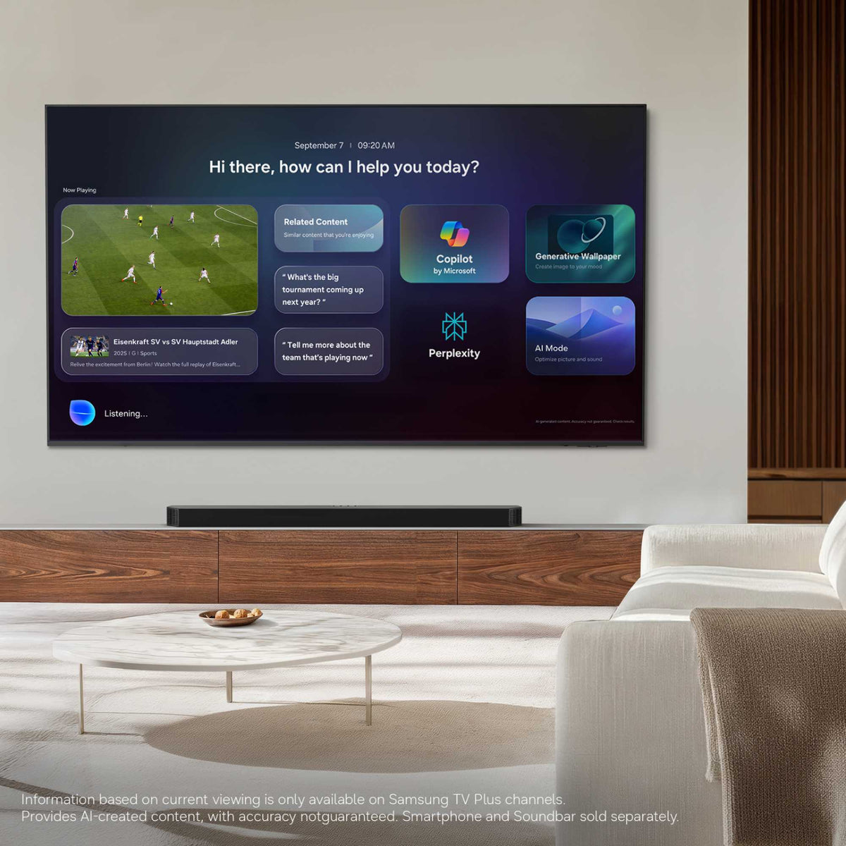 Samsung M70H 85" 4K Ultra HD Mini LED HDR Vision AI Smart TV - UE85M70H