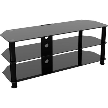 AVF SDC1250CMBB 125cm Glass Corner TV Stand - Black