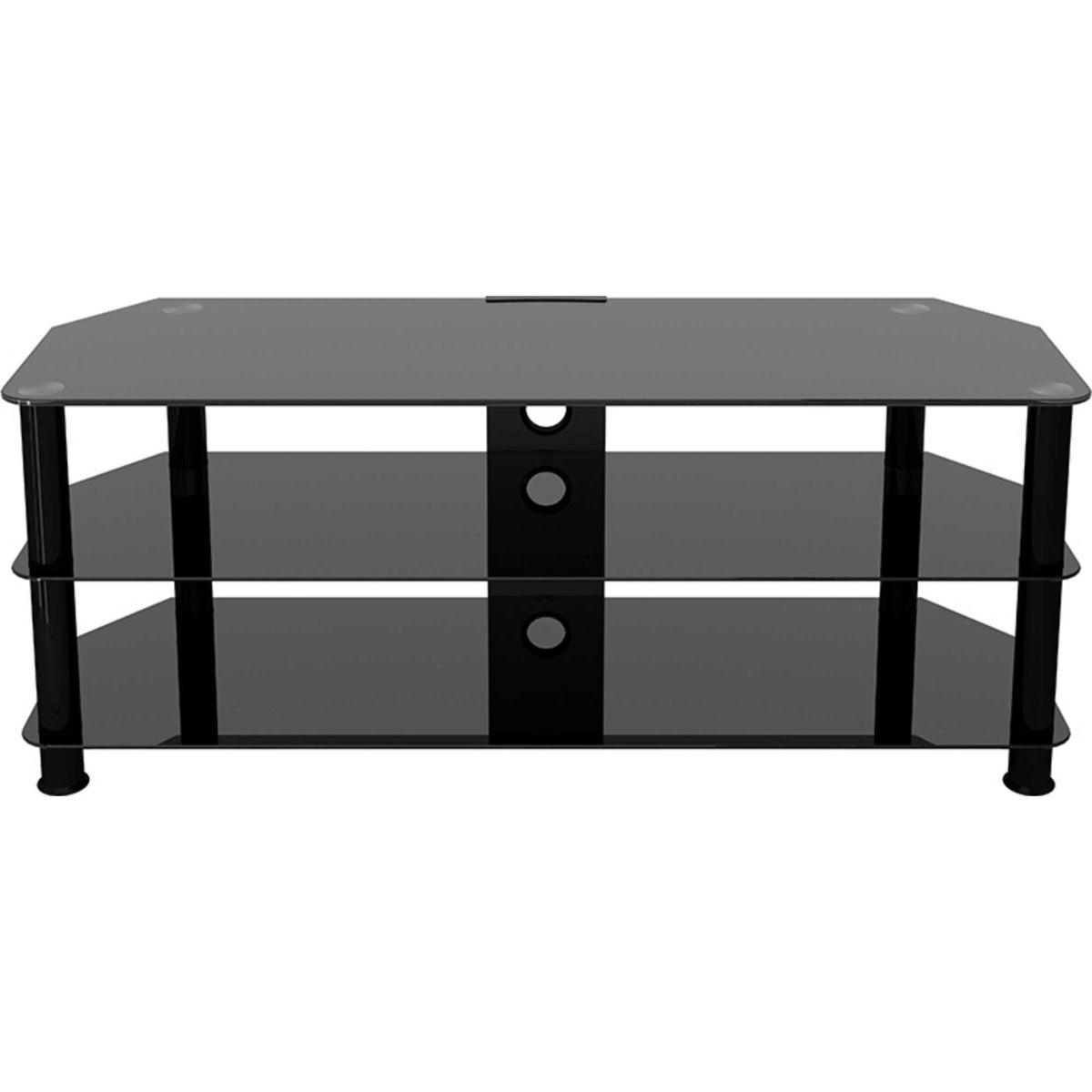 AVF SDC1250CMBB 125cm Glass Corner TV Stand - Black