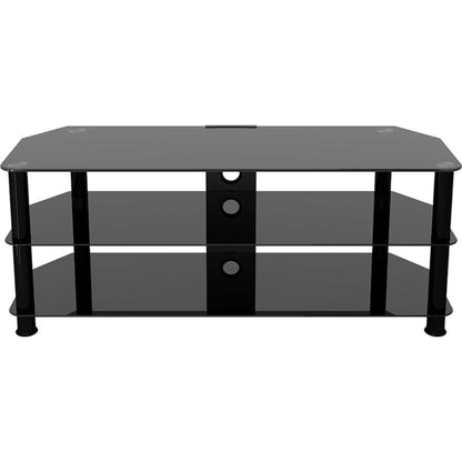 AVF SDC1250CMBB 125cm Glass Corner TV Stand - Black