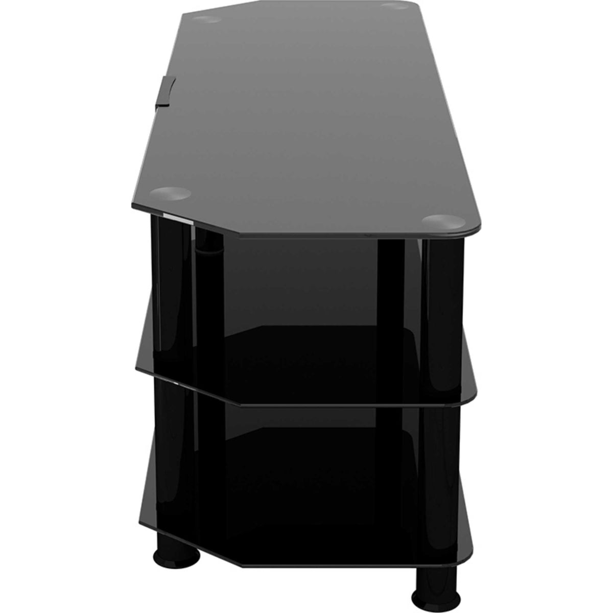 AVF SDC1250CMBB 125cm Glass Corner TV Stand - Black