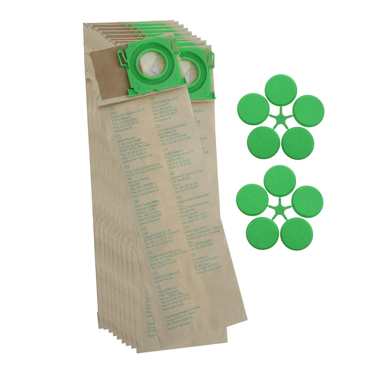 Sebo X Range Vacuum Cleaner Paper Bag Pack of 10