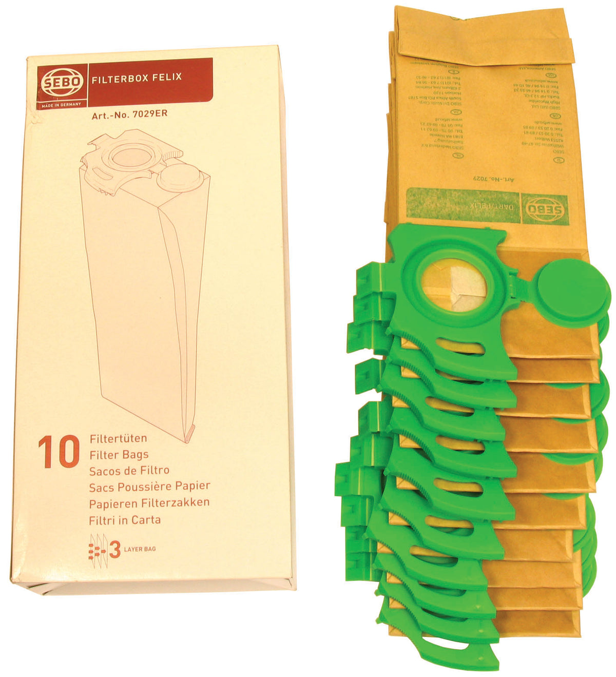 Sebo Felix Dart Vacuum Cleaner Bag (Pack of 8)