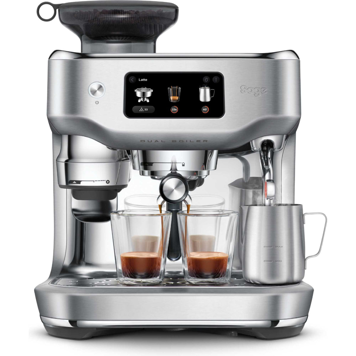 Sage the Oracle Dual Boiler Bean to Cup Espresso Machine - Stainless Steel