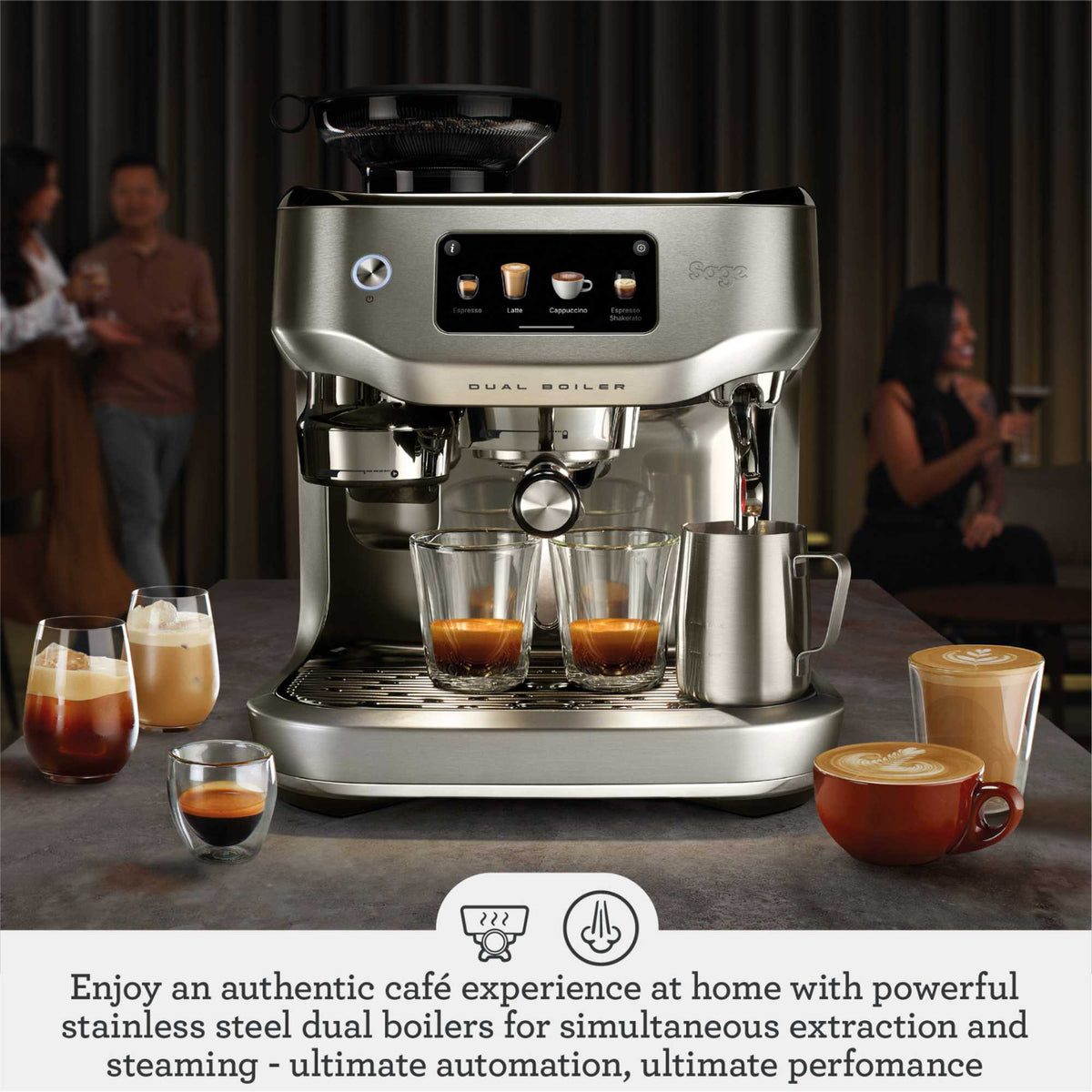 Sage the Oracle Dual Boiler Bean to Cup Espresso Machine - Stainless Steel