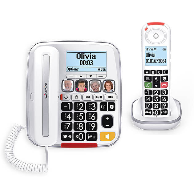 Xtra 3355 Combo DECT Corded & Portable Big Button