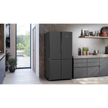 Siemens iQ300 American Style Fridge Freezer 70/30 Total noFrost - Black - KF96NAXEAG