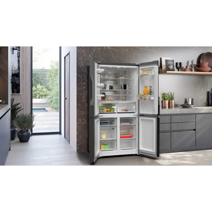 Siemens iQ300 American Style Fridge Freezer 70/30 Total noFrost - Black - KF96NAXEAG