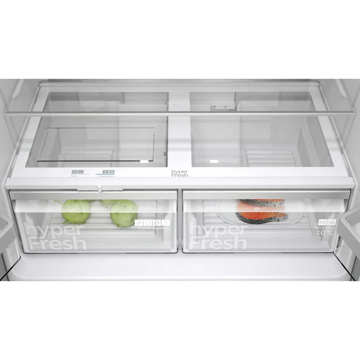Siemens iQ300 American Style Fridge Freezer 70/30 Total noFrost - Black - KF96NAXEAG
