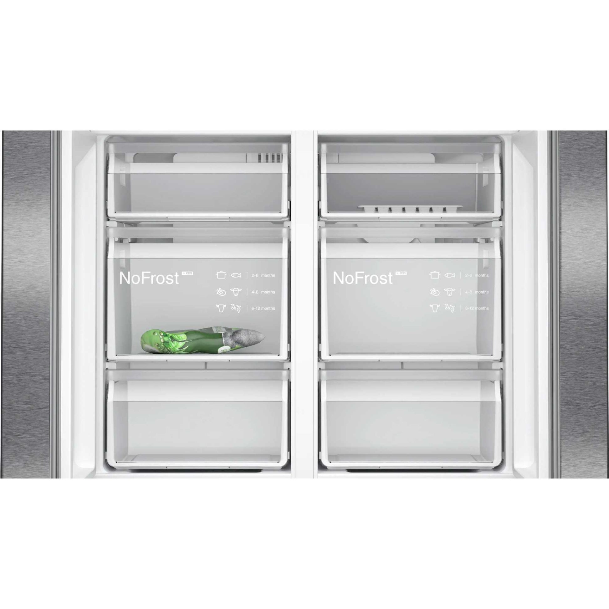 Siemens iQ300 American Style Fridge Freezer 70/30 Total noFrost - Black - KF96NAXEAG