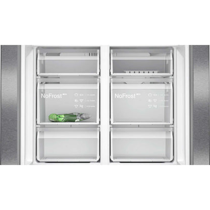 Siemens iQ300 American Style Fridge Freezer 70/30 Total noFrost - Black - KF96NAXEAG