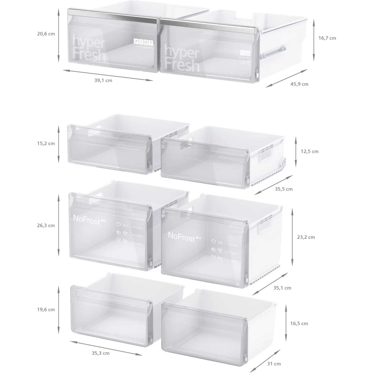 Siemens iQ300 American Style Fridge Freezer 70/30 Total noFrost - Black - KF96NAXEAG