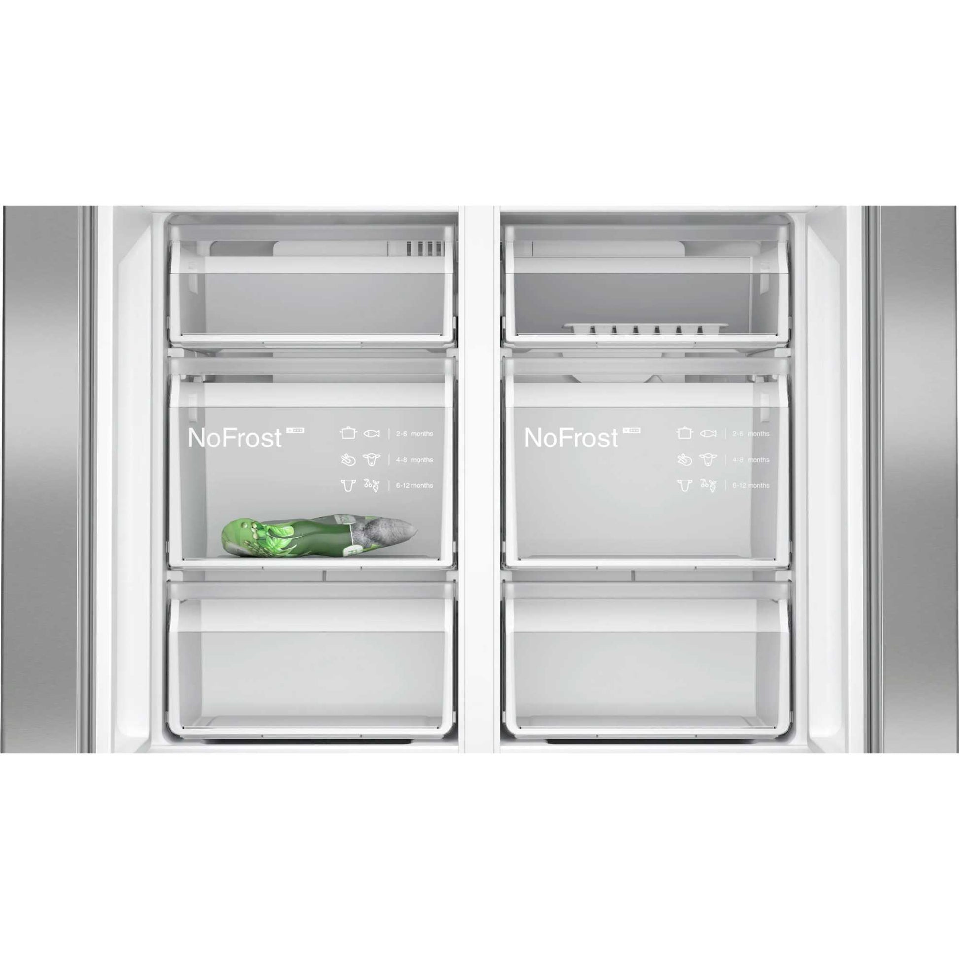 Siemens iQ300 American Style Fridge Freezer 50/50 Total noFrost - Stainless Steel - KF96NVPEAG