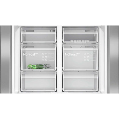 Siemens iQ300 American Style Fridge Freezer 50/50 Total noFrost - Stainless Steel - KF96NVPEAG