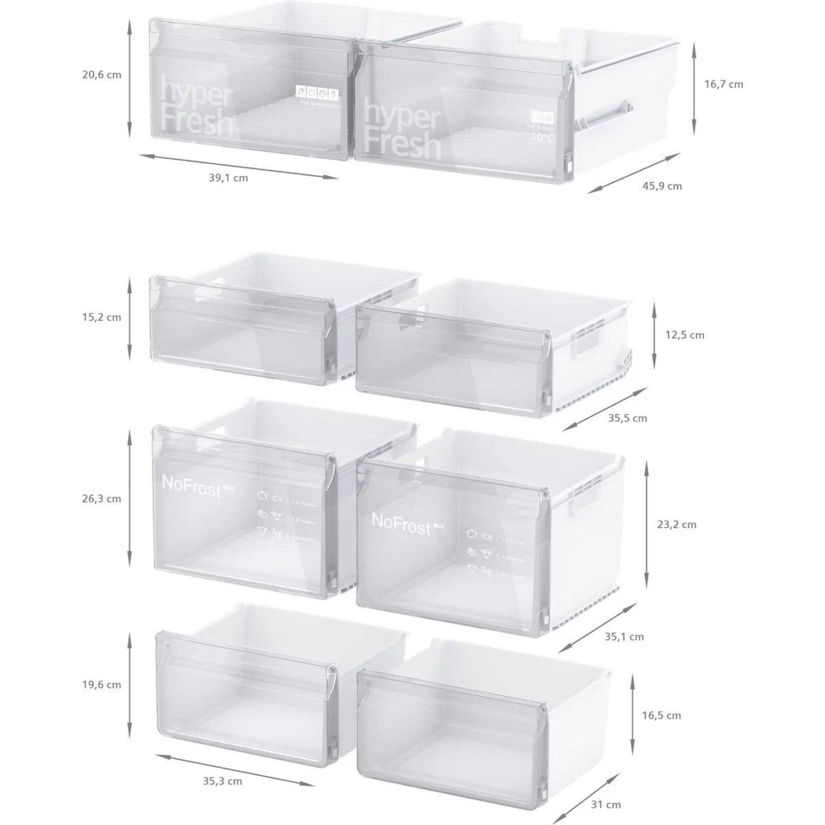 Siemens iQ300 American Style Fridge Freezer 50/50 Total noFrost - Stainless Steel - KF96NVPEAG