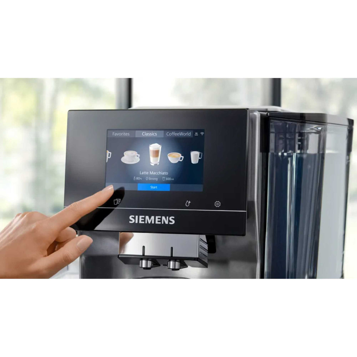Siemens TQ717GB3 EQ700 Bean To Cup Automatic Coffee Machine - Stainless Steel