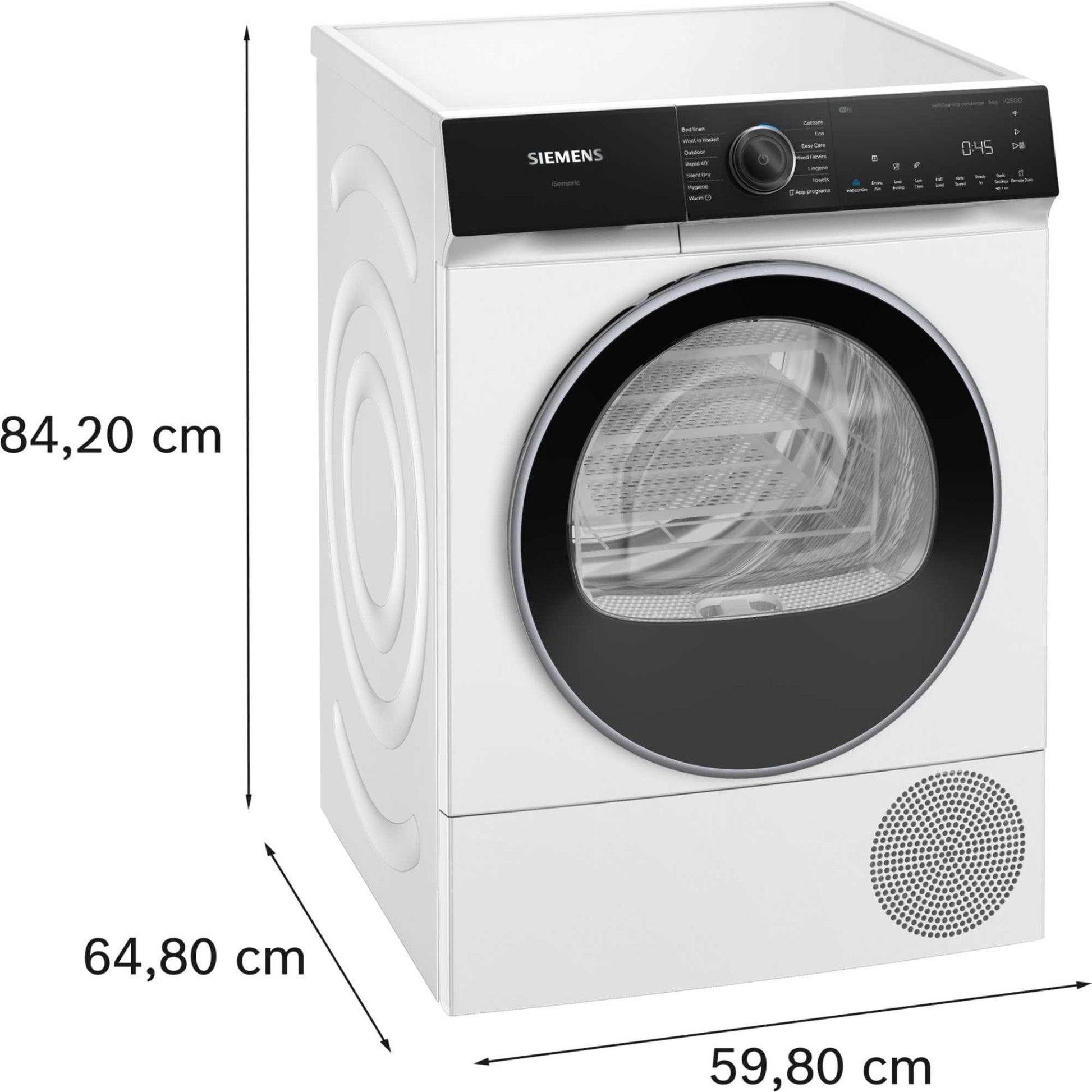Siemens iQ500 9kg Heat Pump Tumble Dryer - WQ46H2D9GB