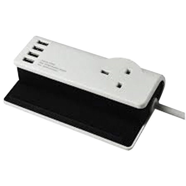 (DNO) 1.4M DESKTOP CHARGING STATION 1 SOCKET 4 USB