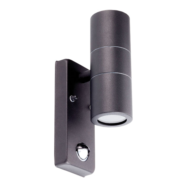 (DNO) BLACK UP/DOWN PIR WALL LIGHT