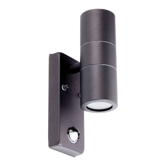 (DNO) BLACK UP/DOWN PIR WALL LIGHT