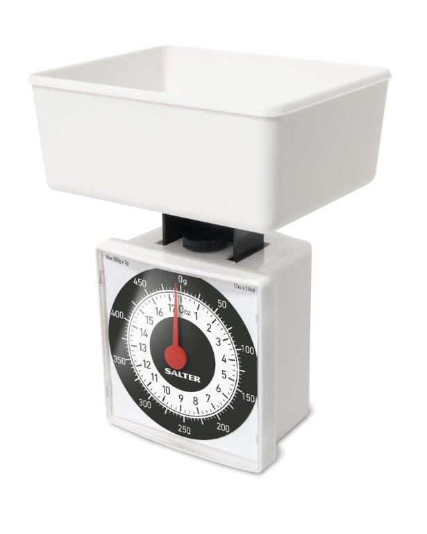 COMPACT DIET WEIGHING KITCHEN SCALES WHITE