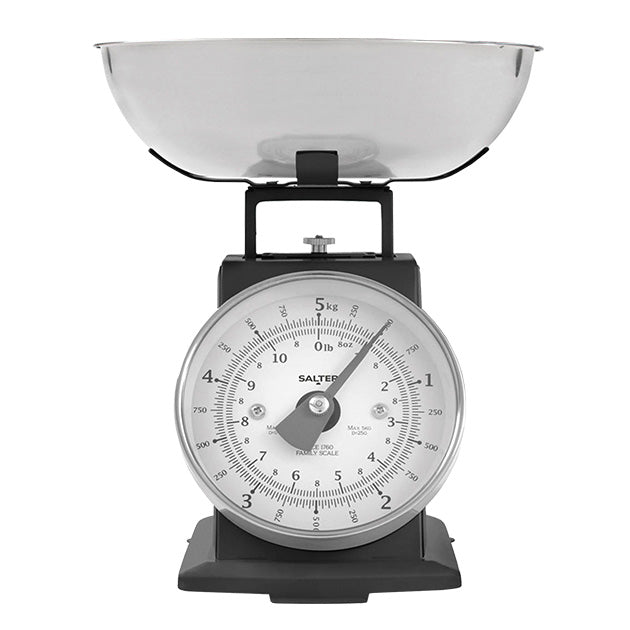 5KG TIMELESS MECHANICAL KITCHEN SCALE BLACK