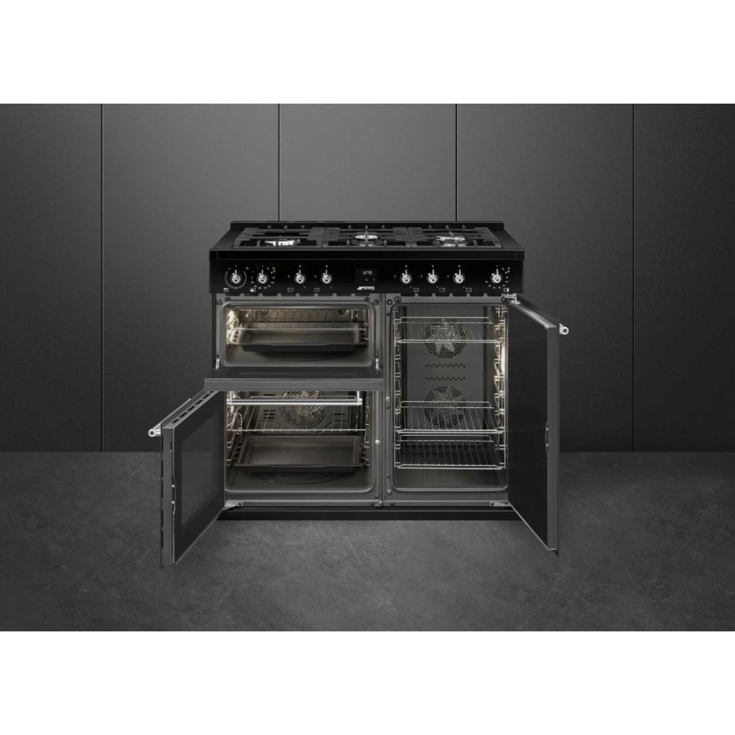 Smeg Concert Classic 100cm Dual Fuel Range Cooker - CX103GMBL