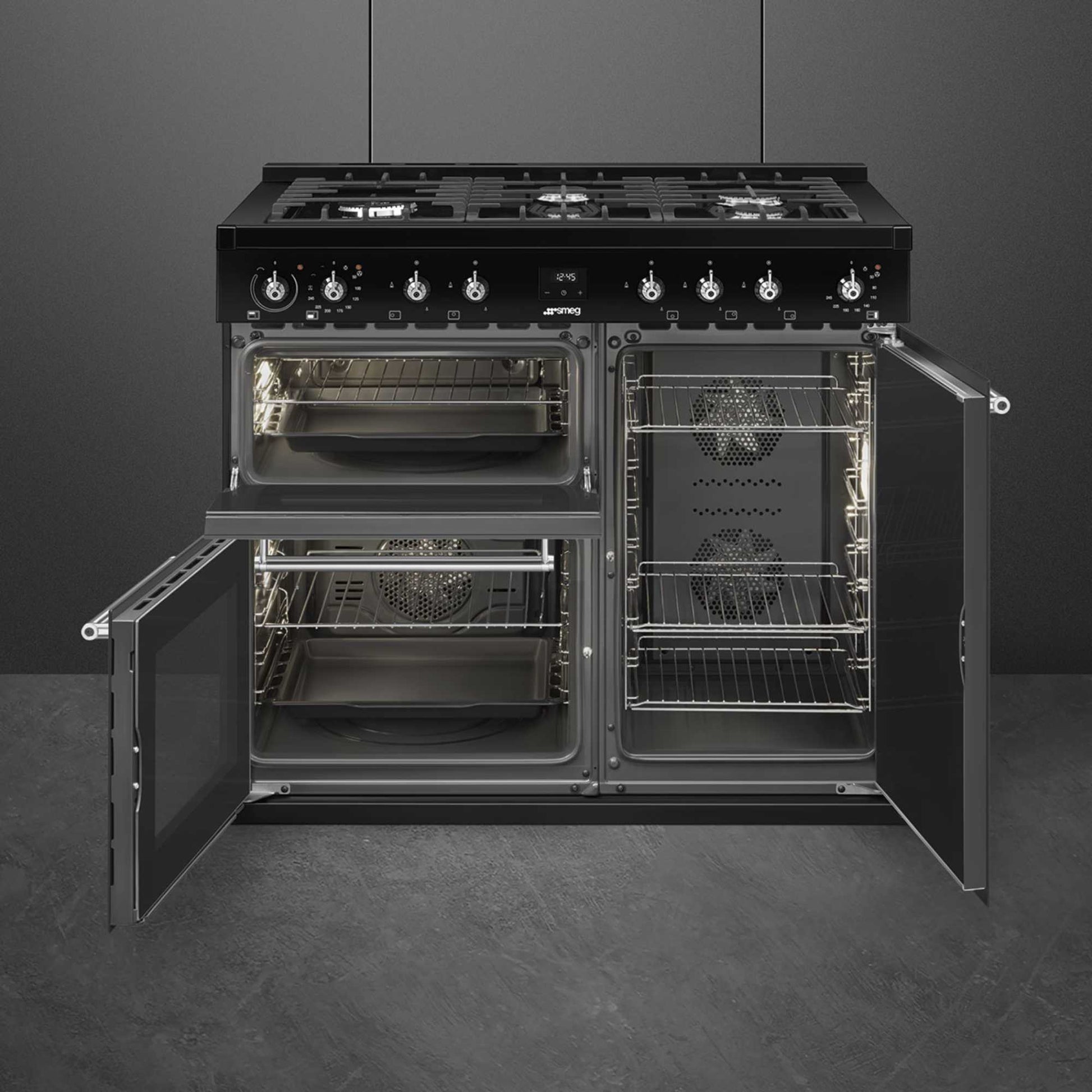 Smeg Concert Classic 100cm Dual Fuel Range Cooker - CX103GMBL