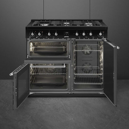 Smeg Concert Classic 100cm Dual Fuel Range Cooker - CX103GMBL