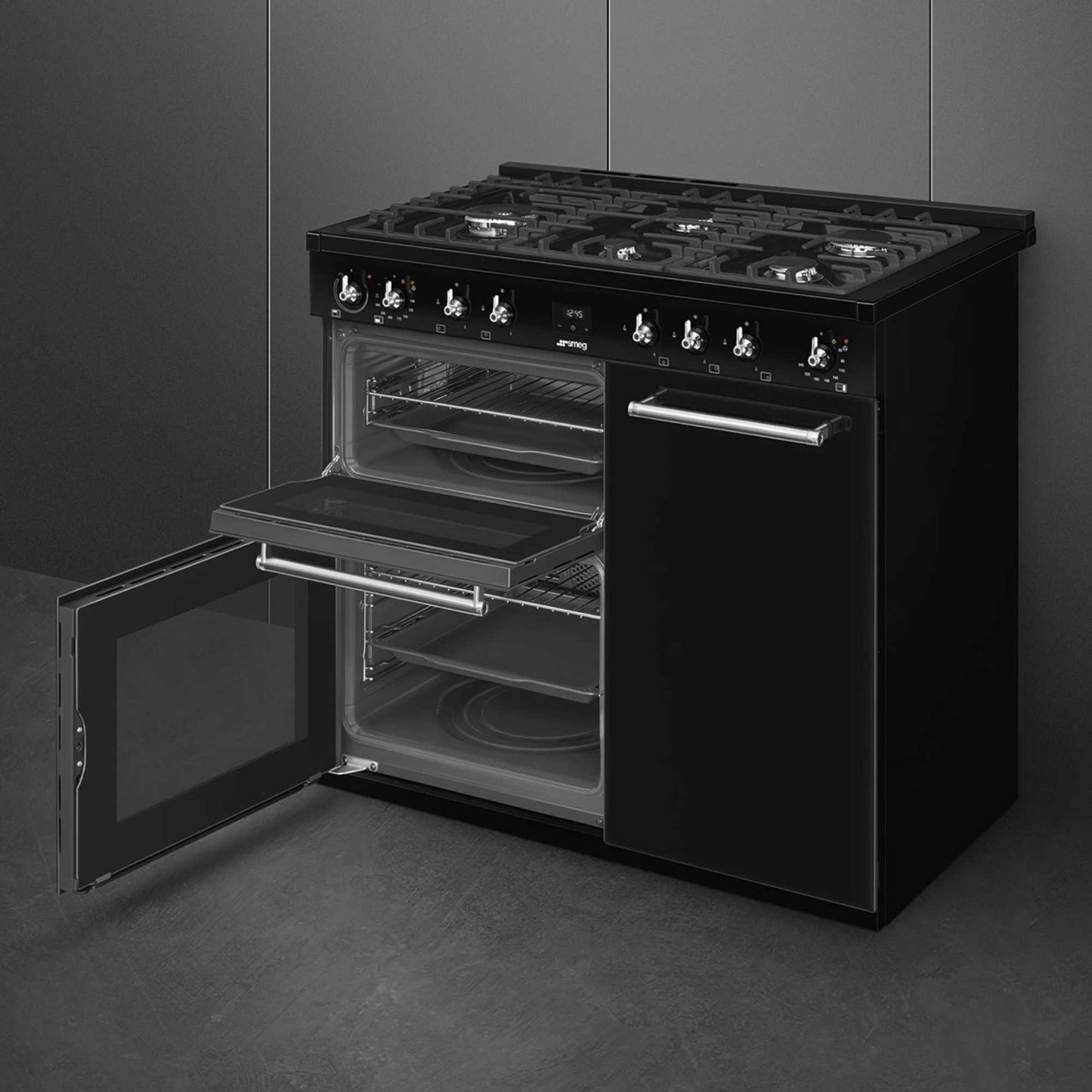 Smeg Concert Classic 100cm Dual Fuel Range Cooker - CX103GMBL