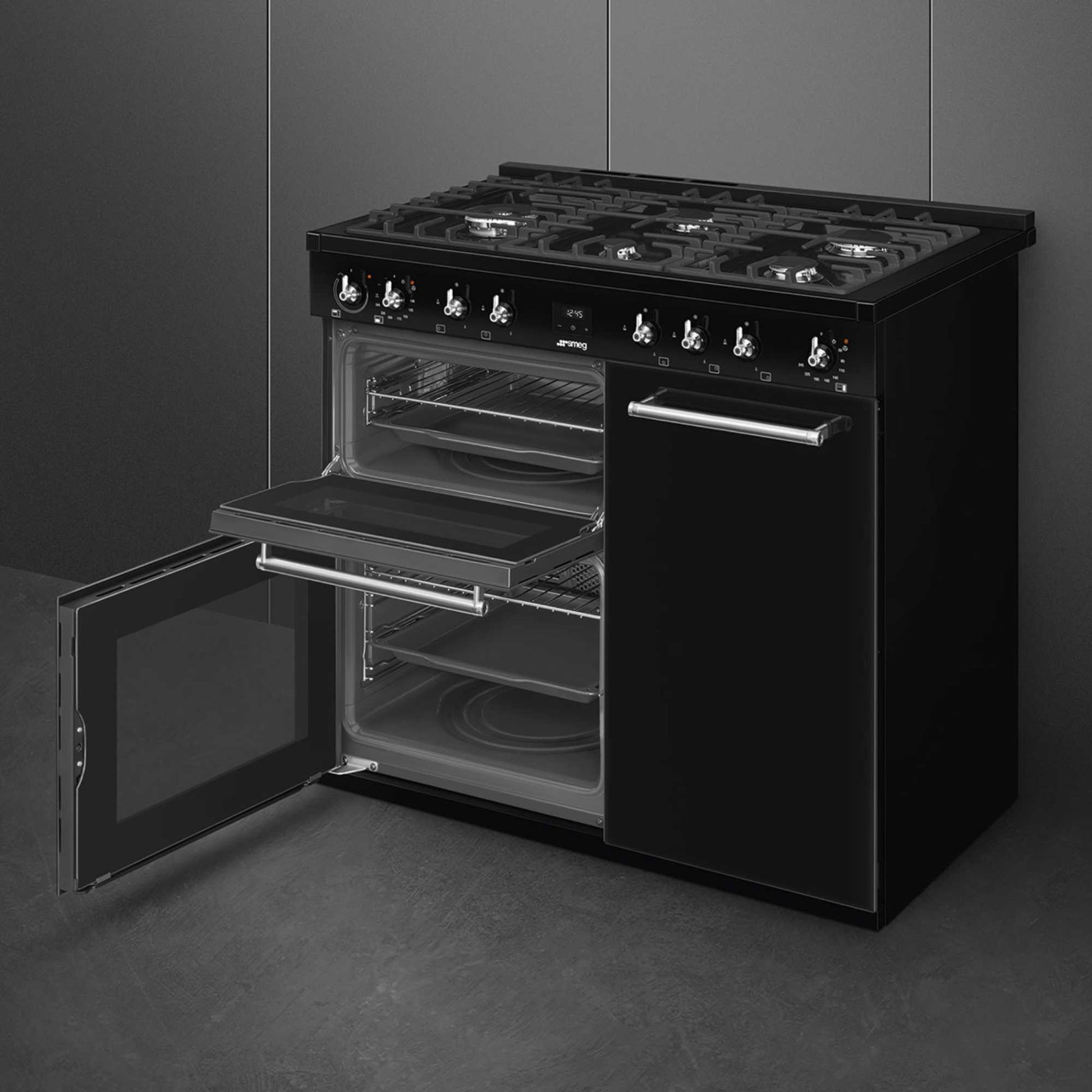 Smeg Concert Classic 100cm Dual Fuel Range Cooker - CX103GMBL
