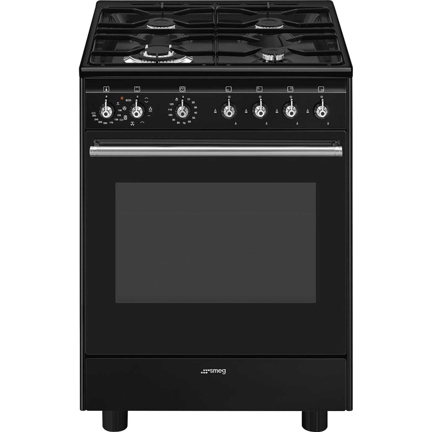 Smeg Concert Classic 60cm Dual Fuel Single Oven Cooker - CX61GMBL