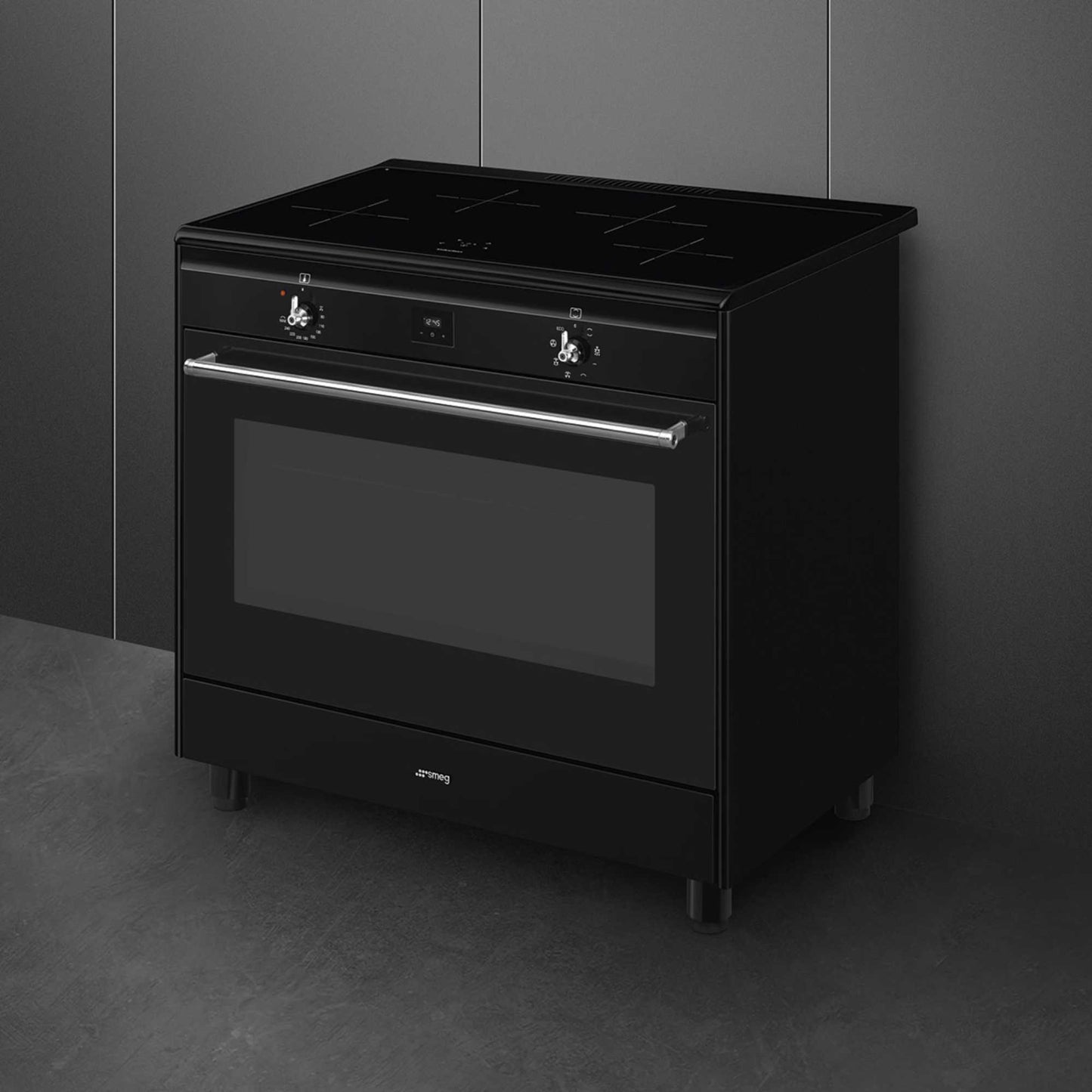 Smeg Concert Classic 90cm Electric Range Cooker - CX91IMBL