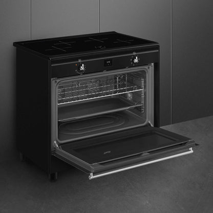 Smeg Concert Classic 90cm Electric Range Cooker - CX91IMBL