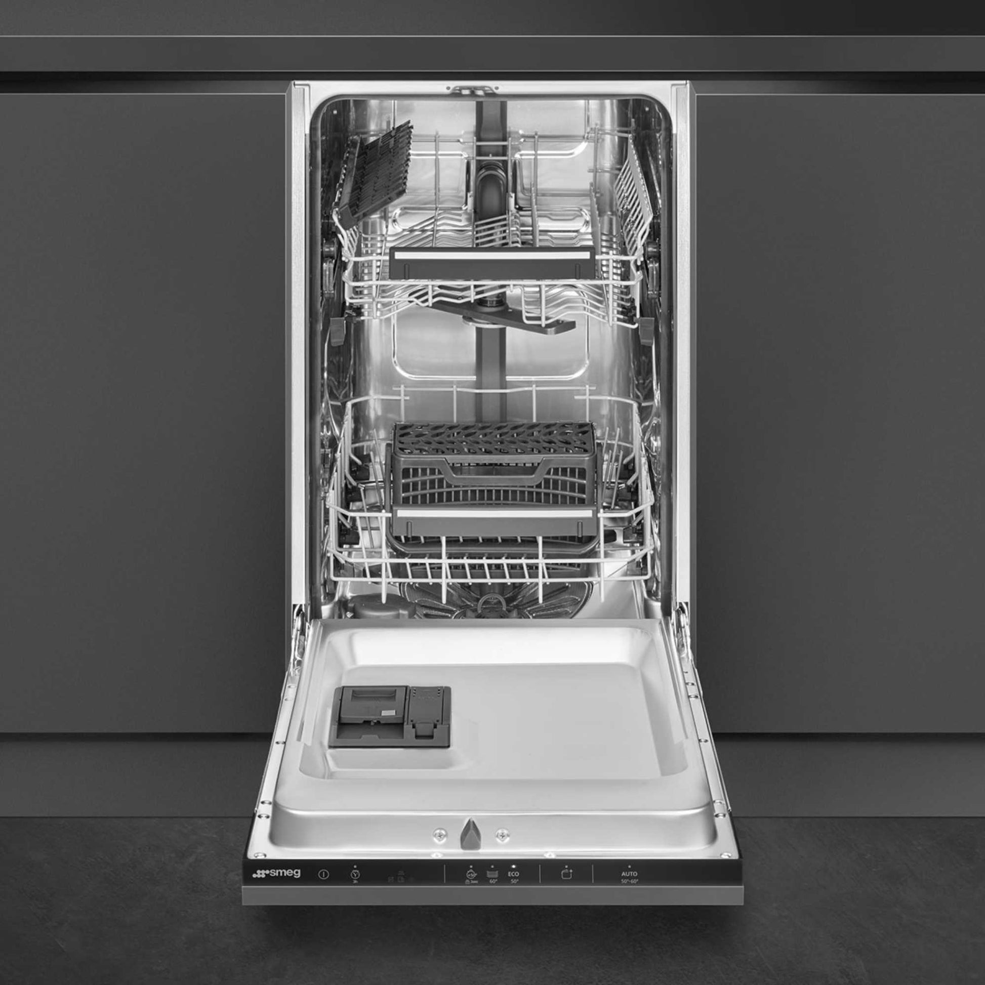 Smeg Universal Design Fully Integrated Slimline Dishwasher - DI4522